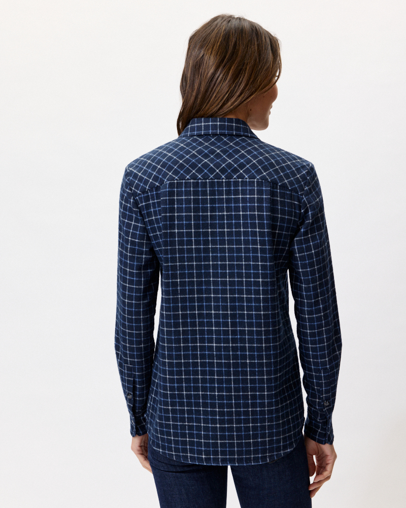 KARIERTE FLANELL-BLUSE