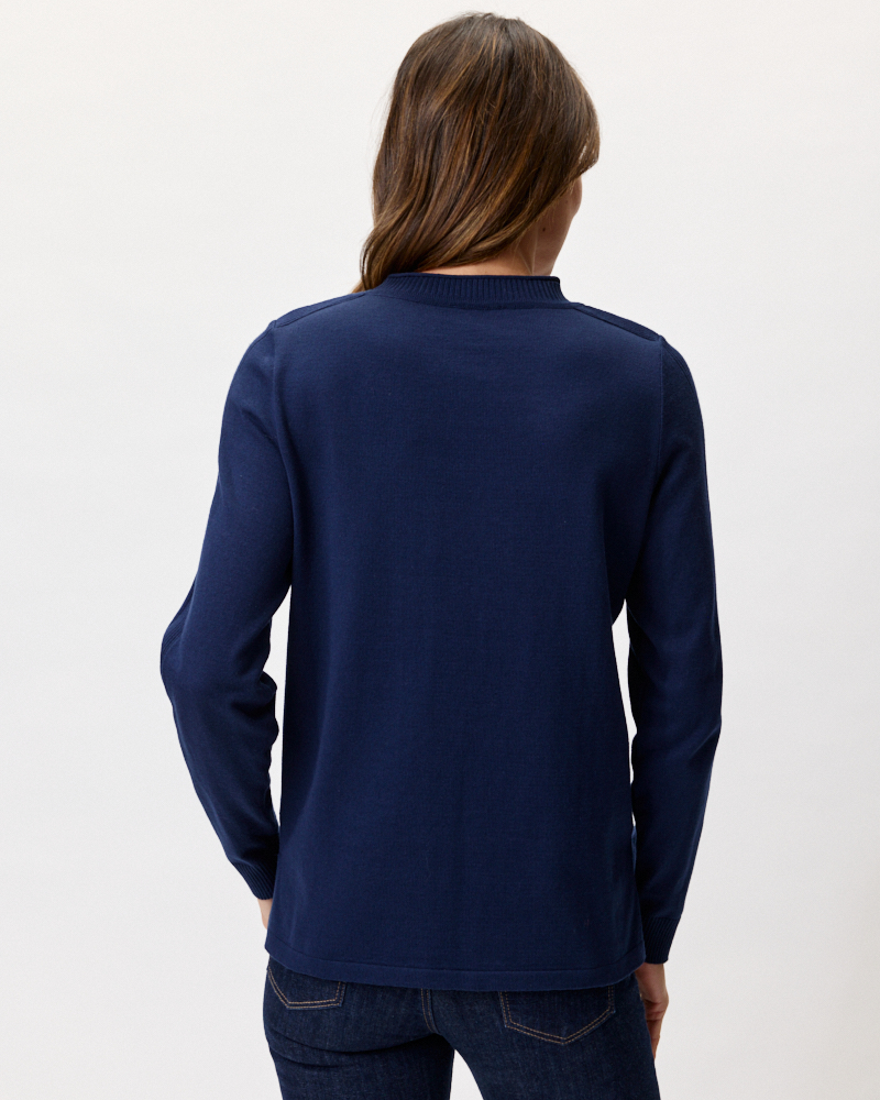 FEINSTRICKPULLI MIT STEHKRAGEN