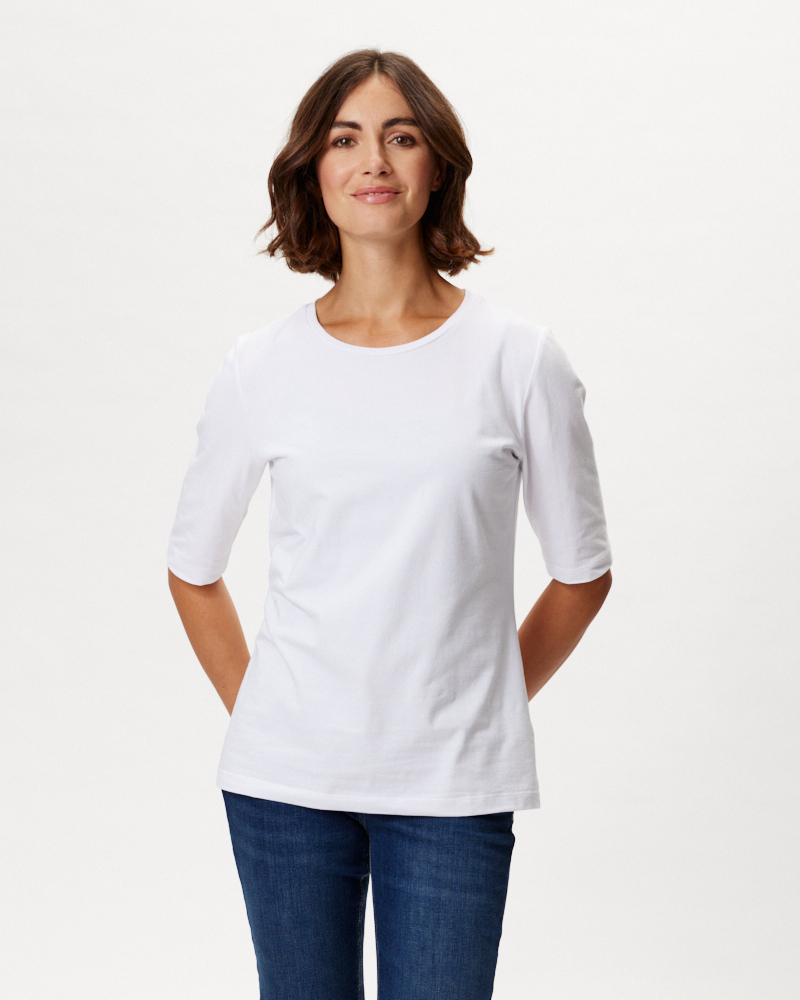 Basic-Shirt mit Rundhals-Ausschnitt