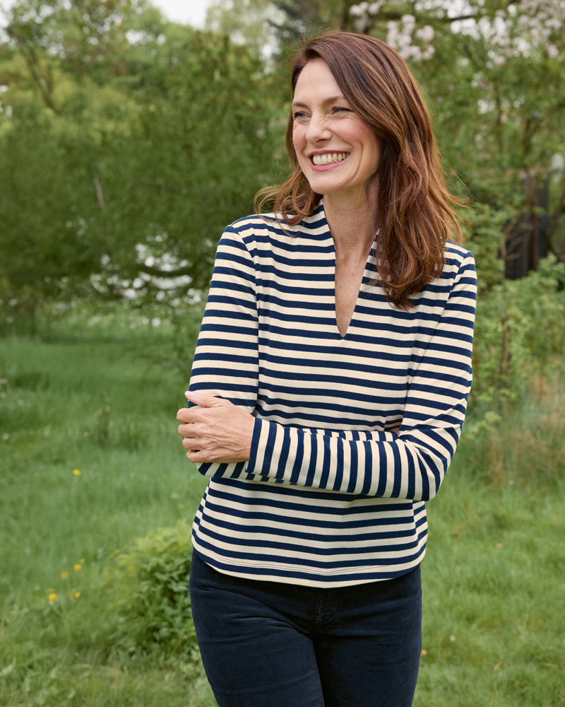 JERSEYSHIRT MIT STREIFEN