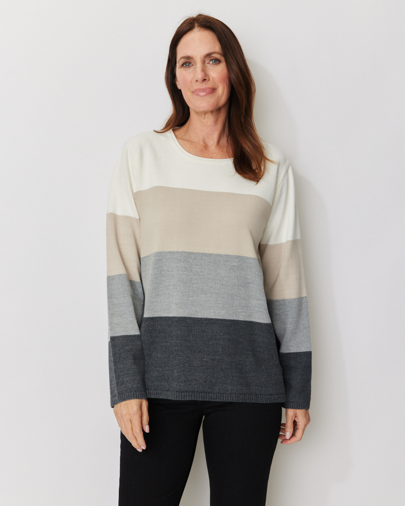 Pulli mit Blockstreifen von SER
