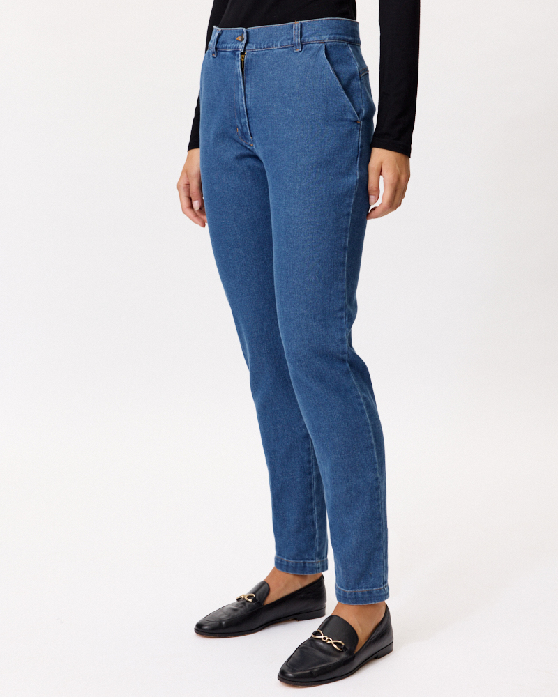 Baumwoll-Jeans L in Chinoform
