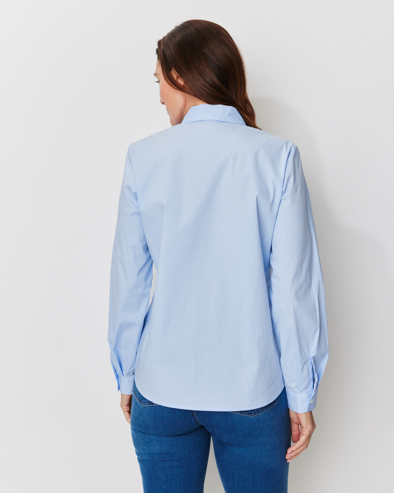Basic-Bluse aus Baumwolle