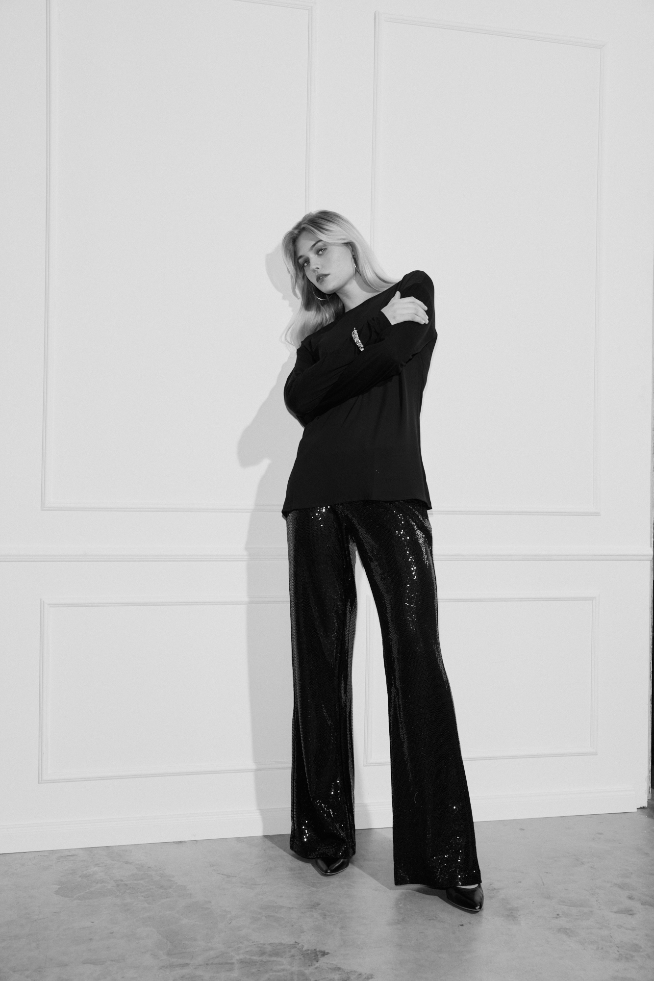 SHIRT IM MATERIALMIX