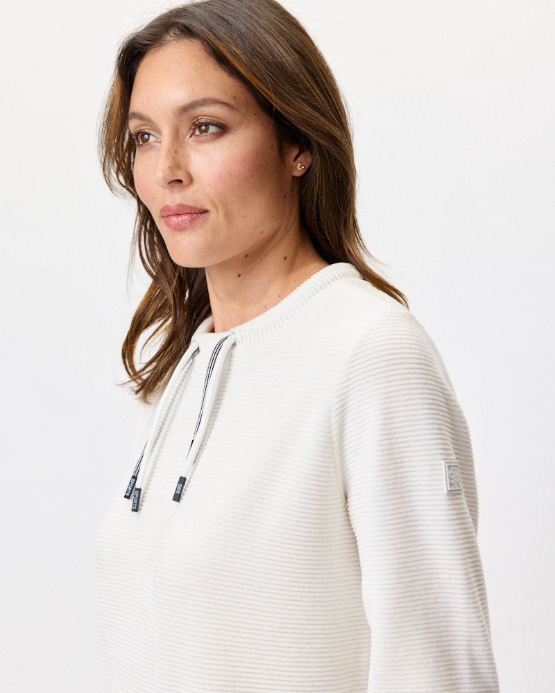 SWEATSHIRT AUS SAMTCORD