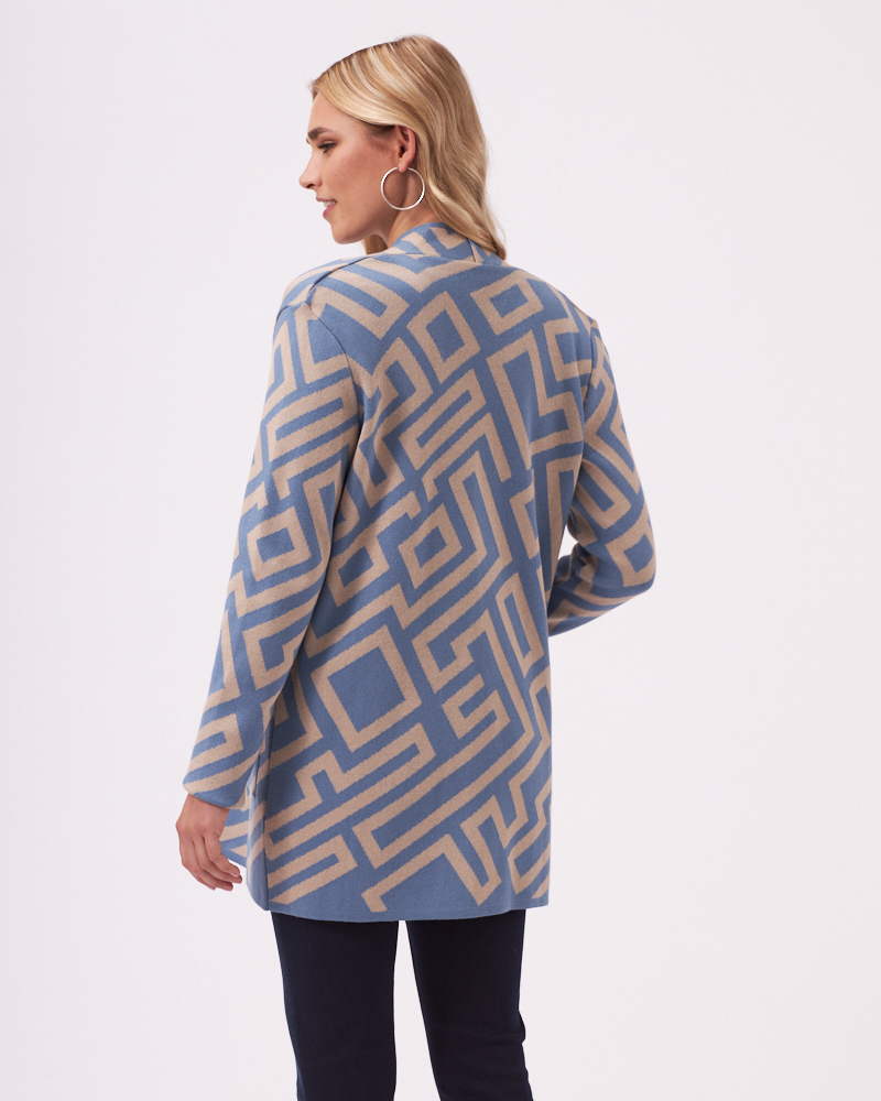 JACQUARD-STRICKJACKE