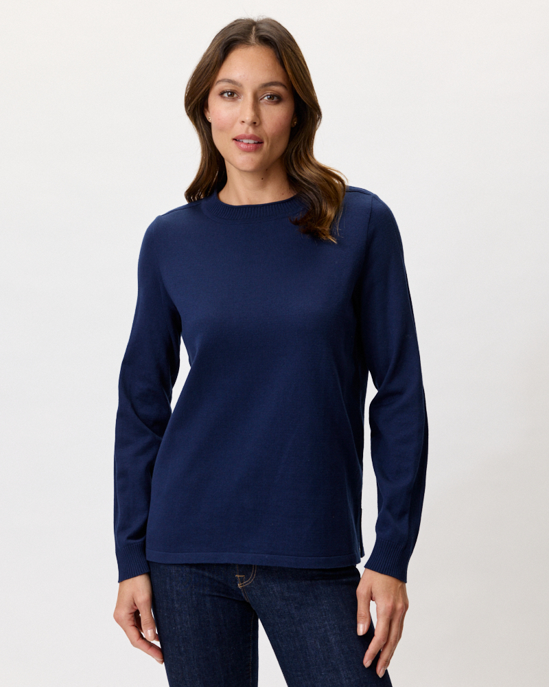 FEINSTRICKPULLI MIT STEHKRAGEN