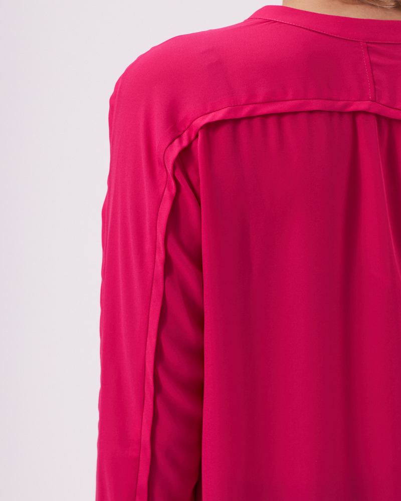 BLUSE MIT STEHKRAGEN