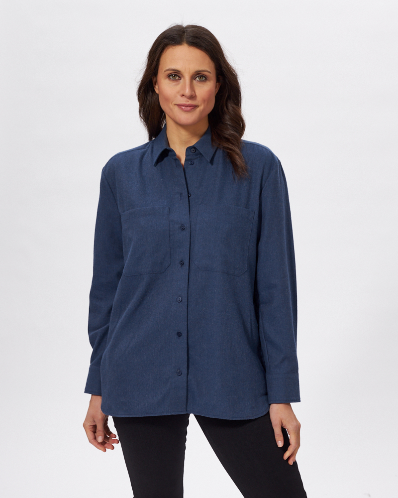 COOLE FLANELL-BLUSE
