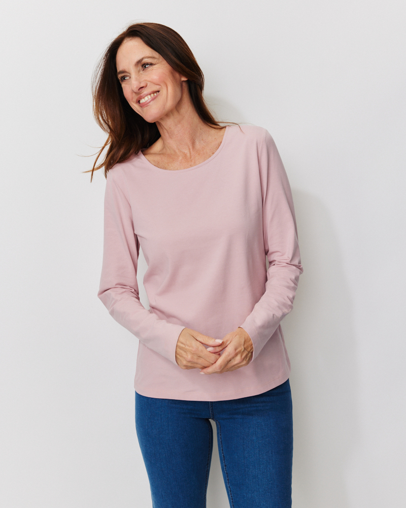 Basic-Rundhalsshirt