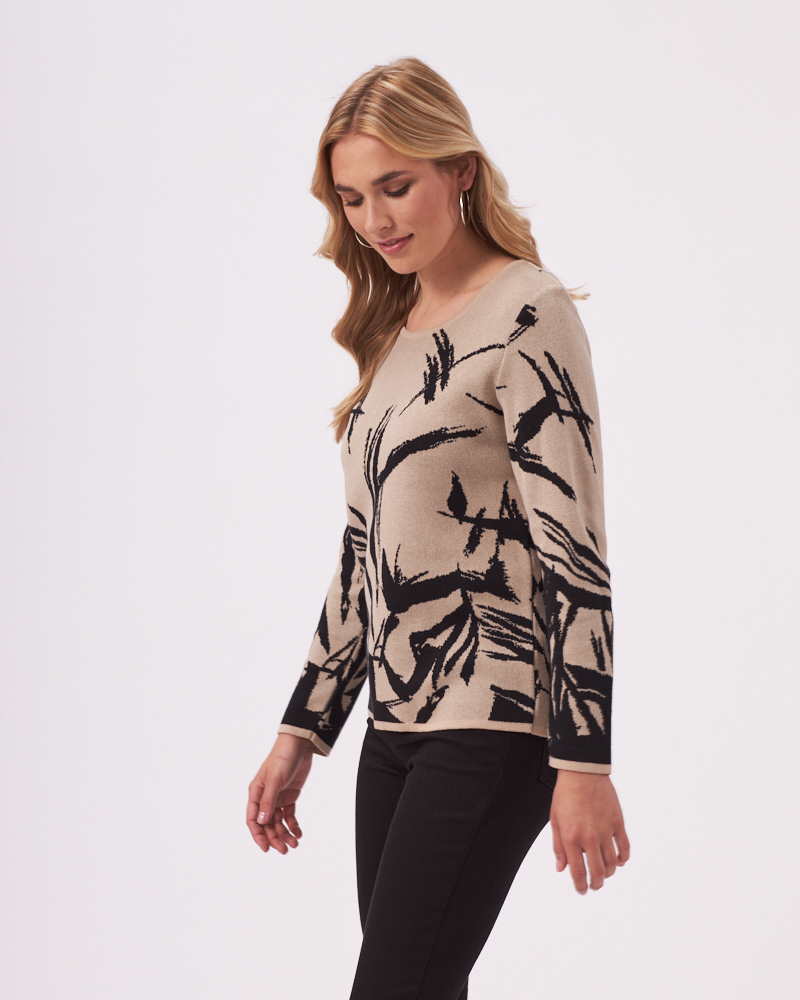 LOCKERER JACQUARD-PULLI 