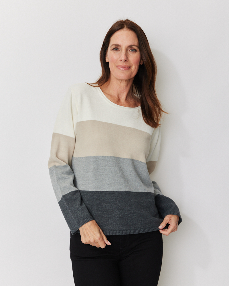 Pulli mit Blockstreifen von SER