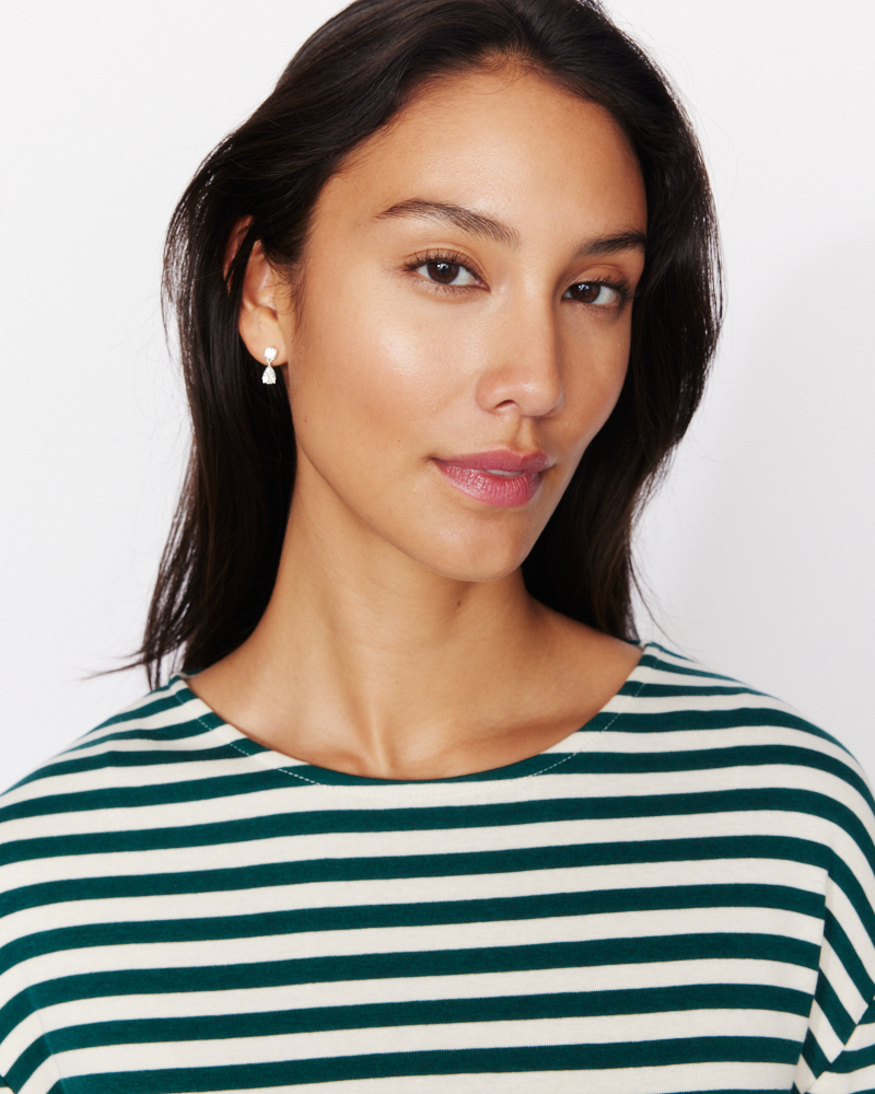 Ringelshirt aus Rippware von NAVIGAZIONE