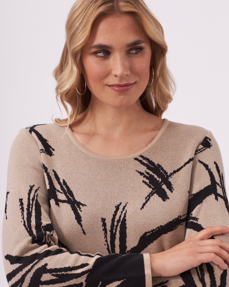 LOCKERER JACQUARD-PULLI 