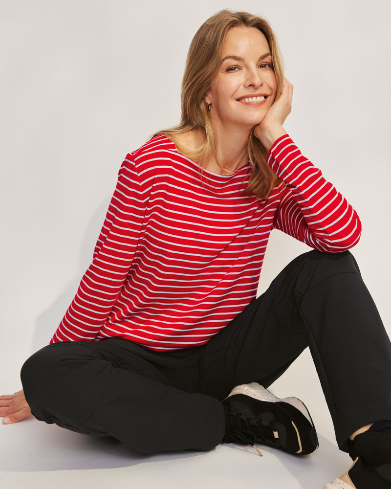 Streifen-Longshirt