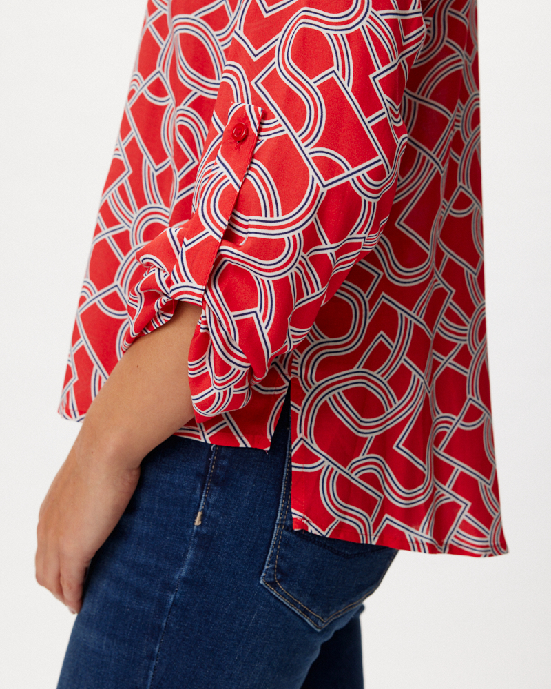 GRAFISCHE HEMDBLUSE