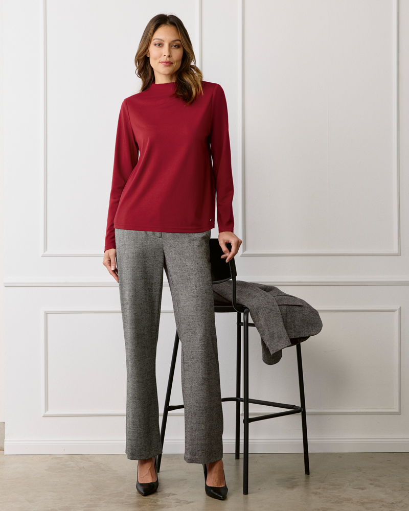 ANZUGHOSE N IN FLANELL-OPTIK