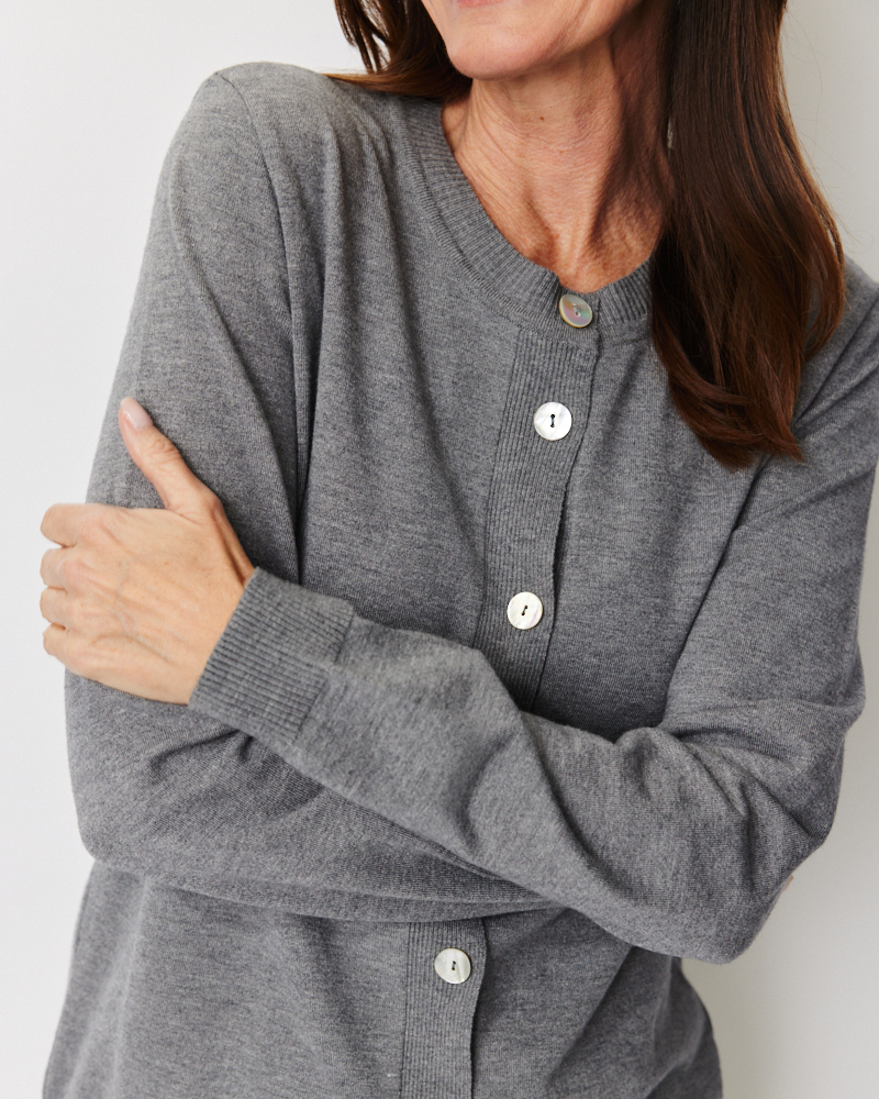 Basic-Strickjacke