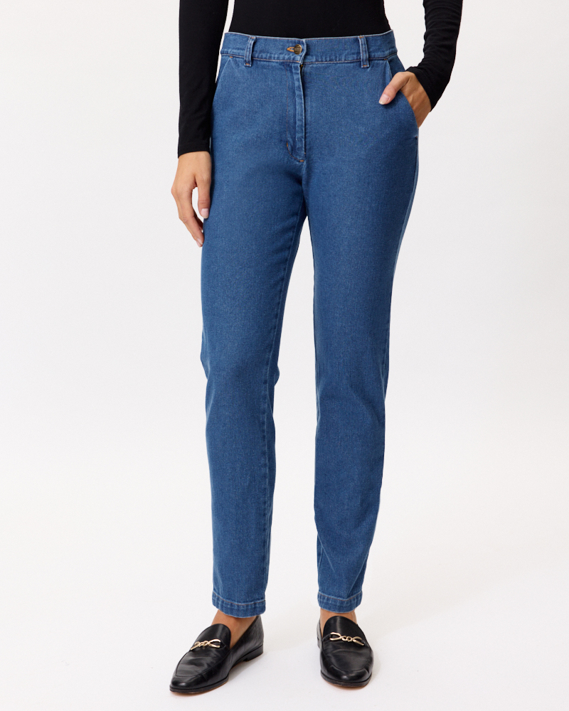 Baumwoll-Jeans L in Chinoform