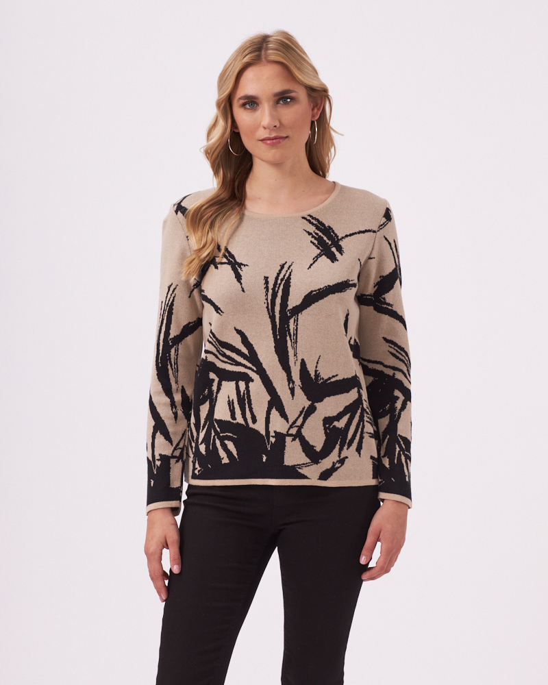 LOCKERER JACQUARD-PULLI 