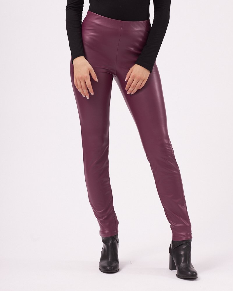 FAKE-LEDER-LEGGINGS N