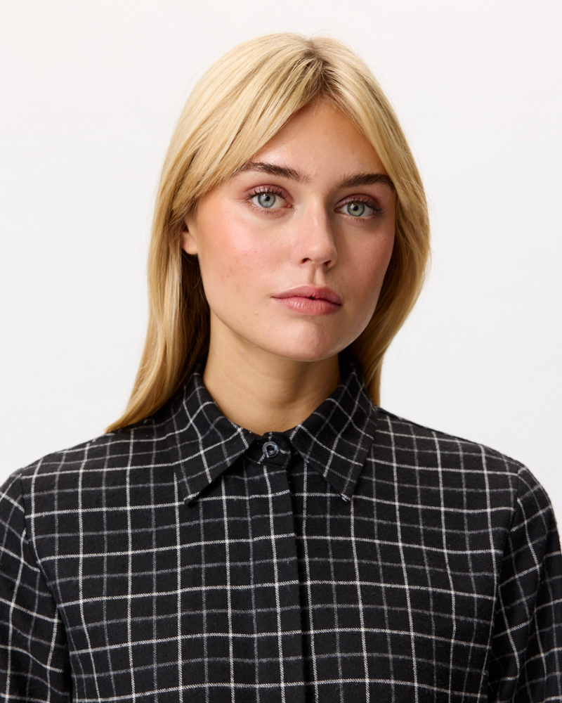 Flanell-Bluse aus Baumwolle