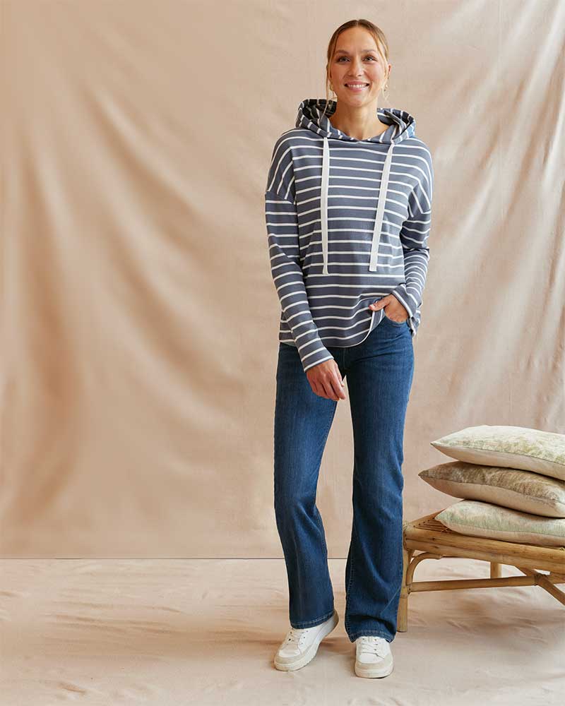 RINGEL-HOODIE AUS BAUMWOLLE