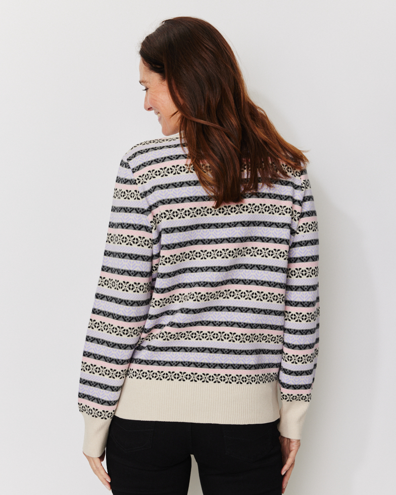 Jacke im Norweger-Muster