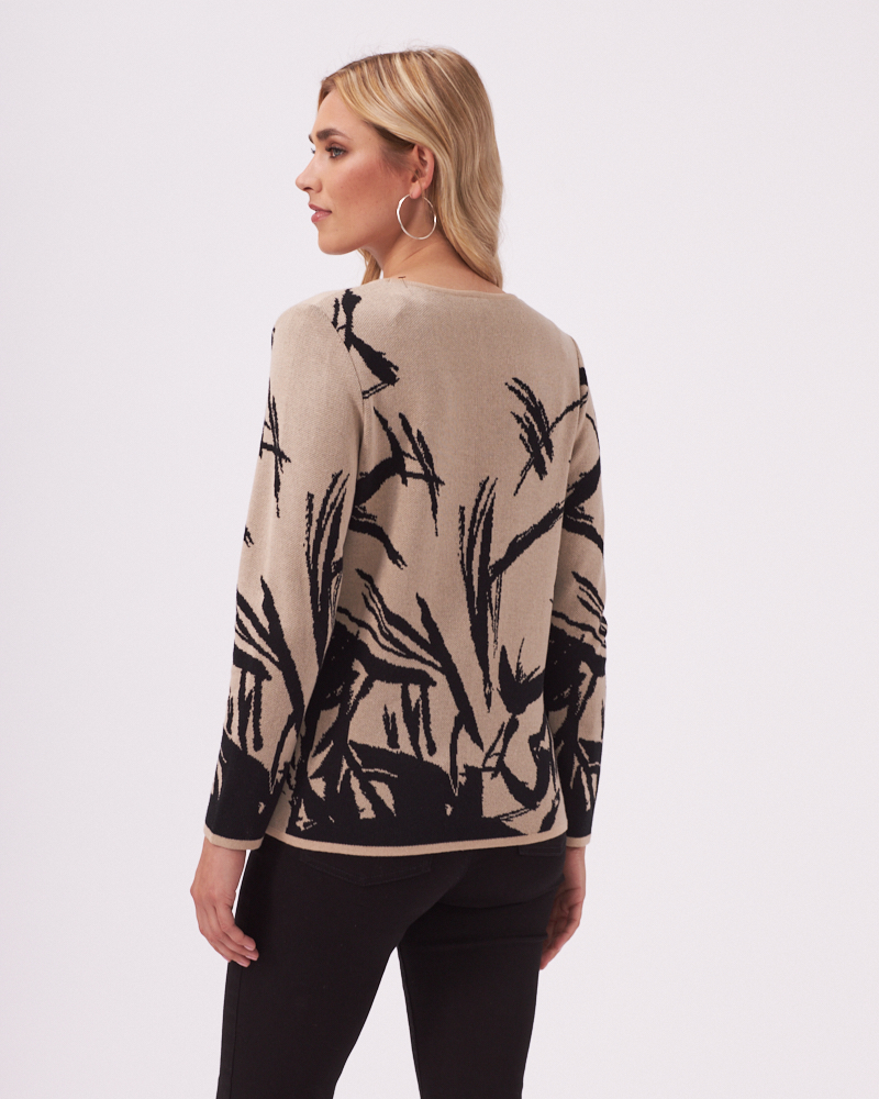 LOCKERER JACQUARD-PULLI 