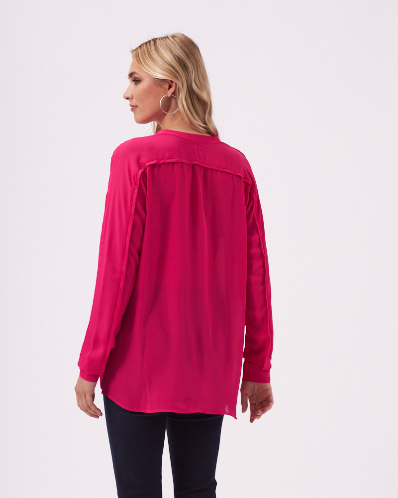 BLUSE MIT STEHKRAGEN