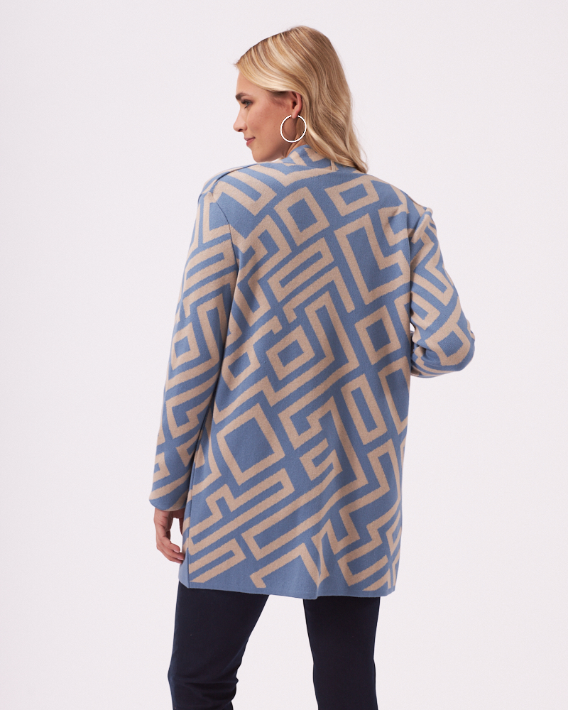 JACQUARD-STRICKJACKE