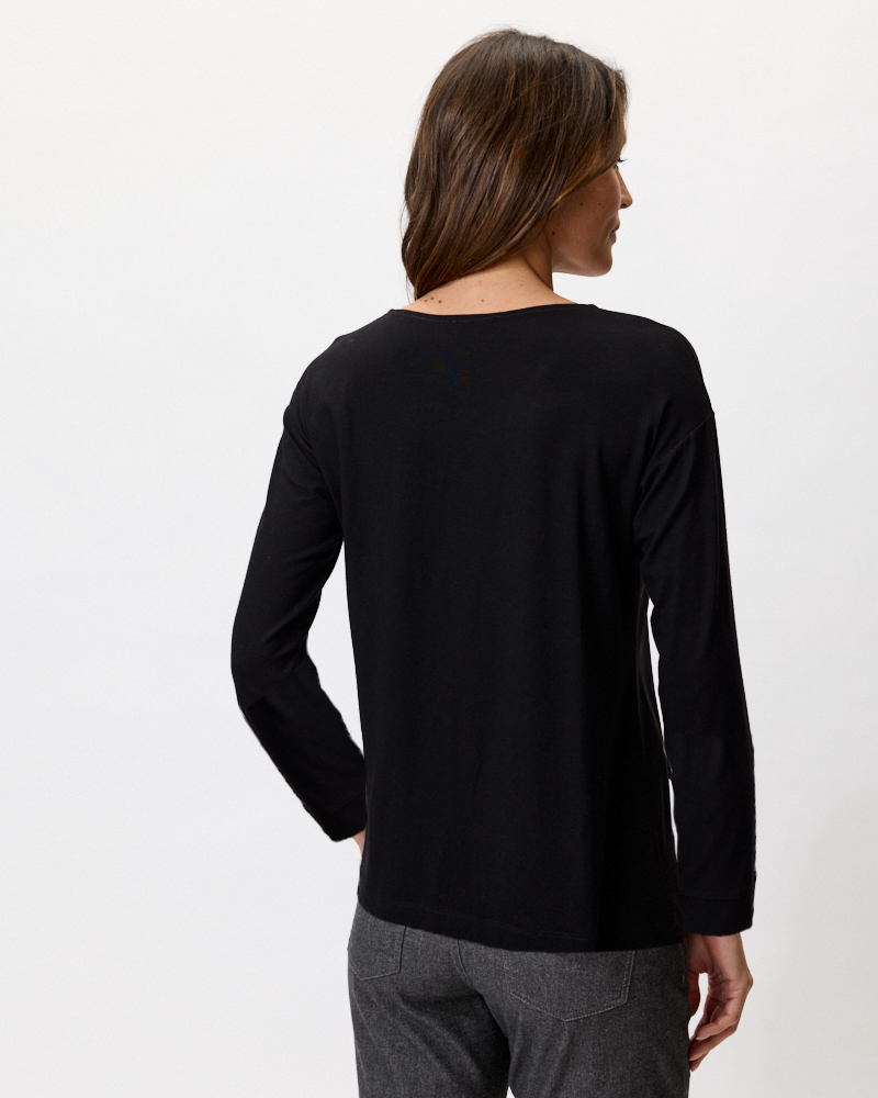 SHIRT IM MATERIALMIX