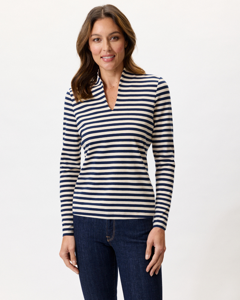 JERSEYSHIRT MIT STREIFEN