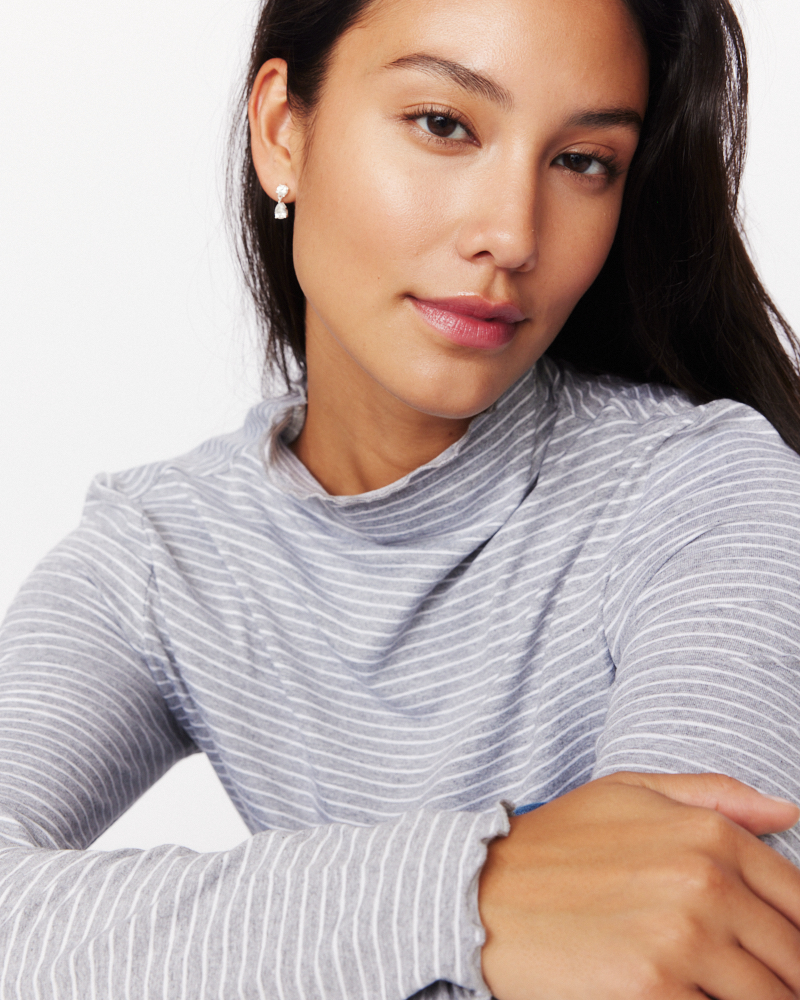 Streifen-Langarmshirt