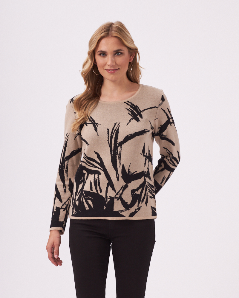 LOCKERER JACQUARD-PULLI 