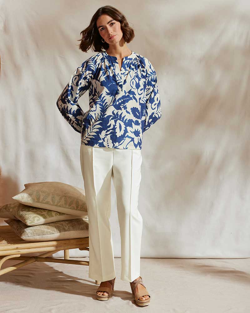 FLORALE TUNIKABLUSE VON BLUEBEERY