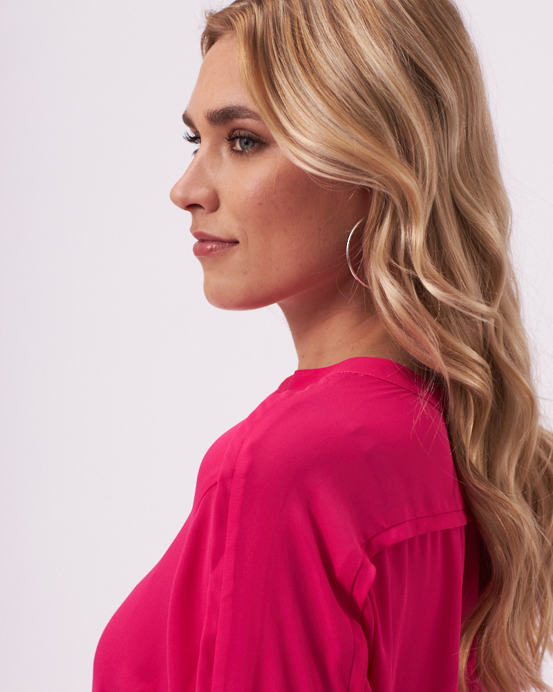 BLUSE MIT STEHKRAGEN