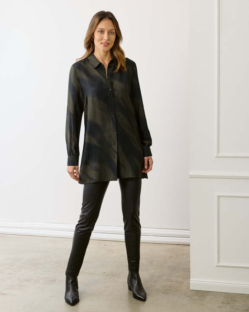 LEGERE LONGBLUSE AUS VISKOSE