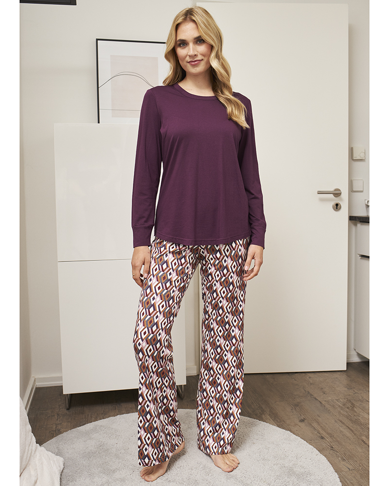 PYJAMA MIT BOOTCUT-HOSE N