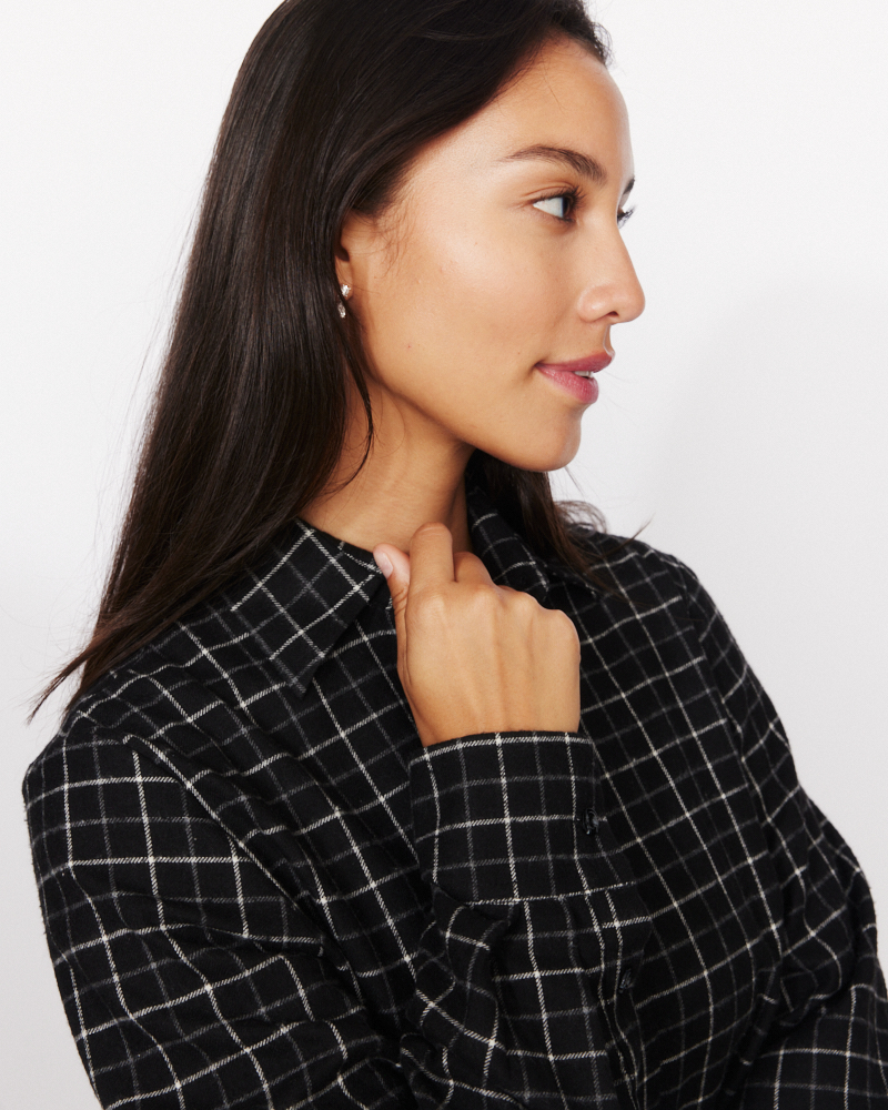 Flanell-Bluse aus Baumwolle