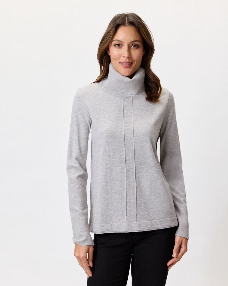 FEINSTRICKPULLI MIT ROLLKRAGEN