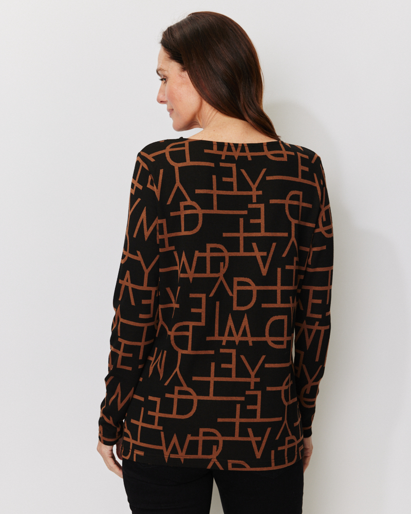 Shirt mit Buchstaben-Druck von NAVIGAZIONE