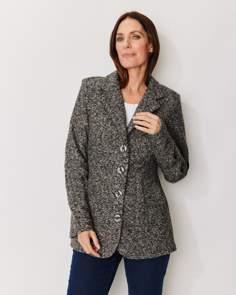Leichter Bouclé-Blazer