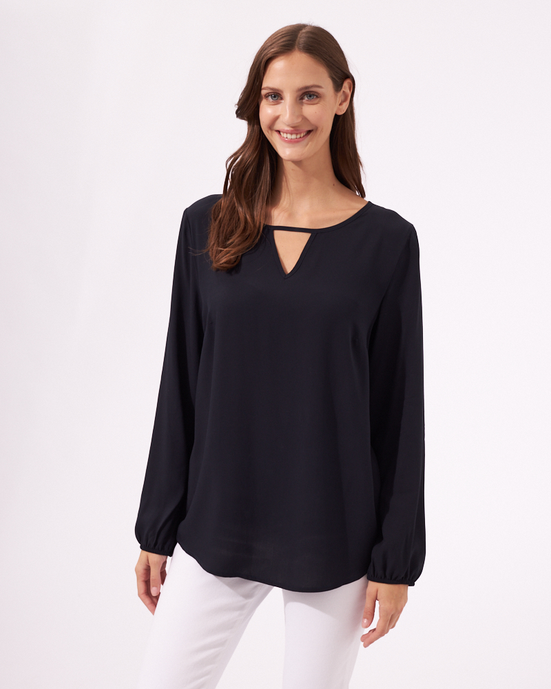 VISKOSEBLUSE MIT CUTOUT