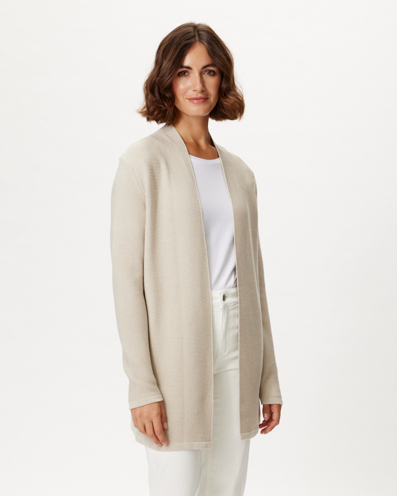 LANGE STRICKJACKE IN ZWEI FARBEN