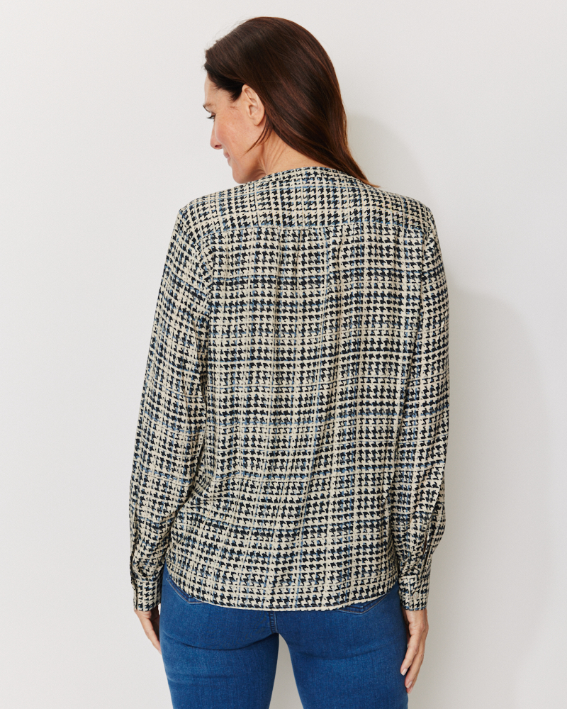 Gemusterte Viskosebluse