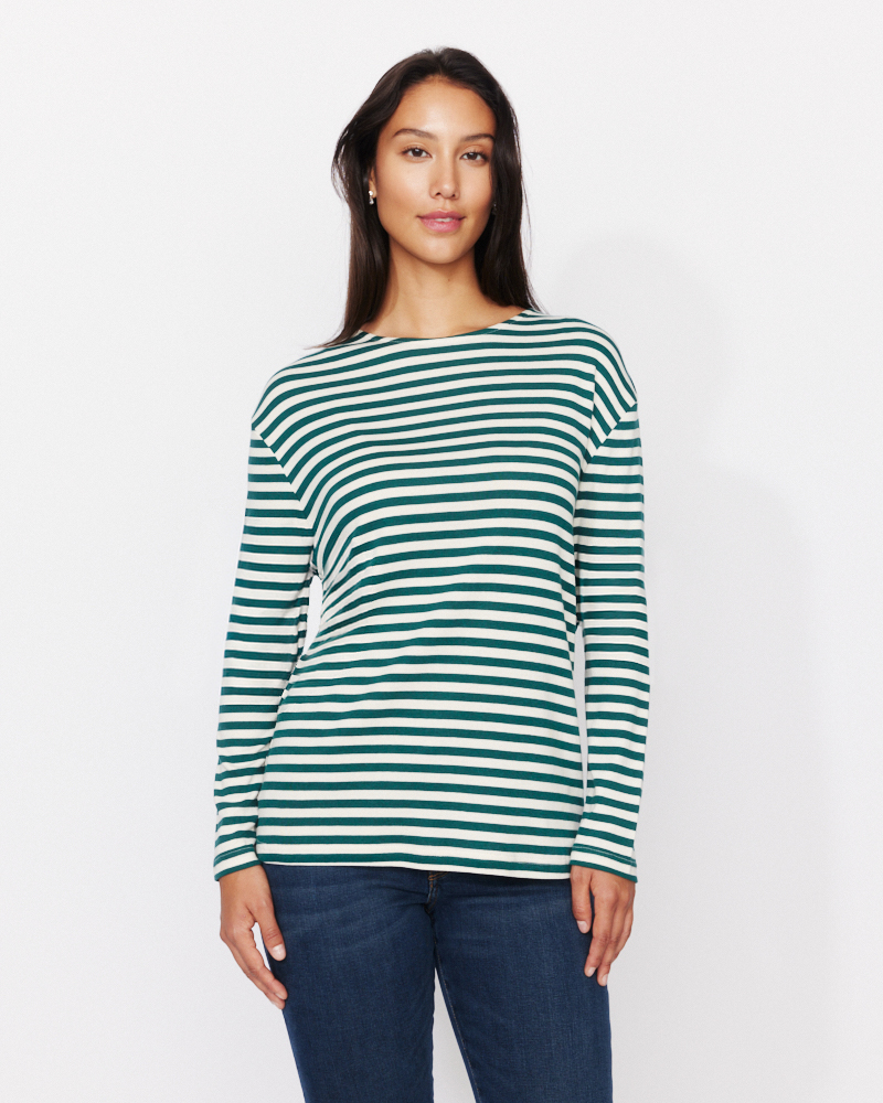 Ringelshirt aus Rippware von NAVIGAZIONE
