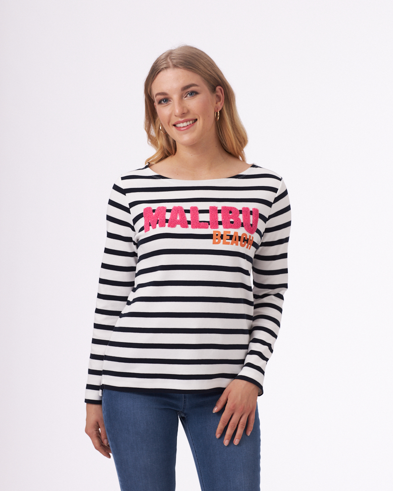 SHIRT MIT FROTTEE-DRUCK