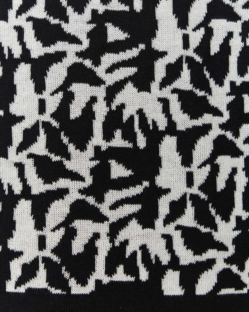 Gemusterter Feinstrickpulli