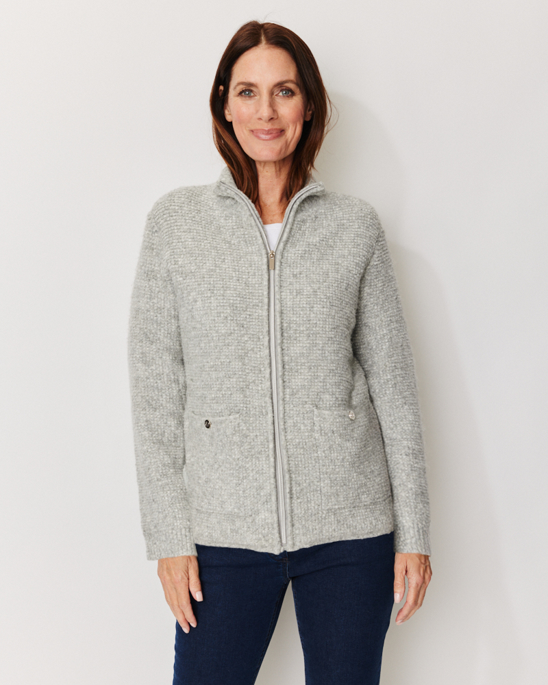 Strickjacke mit Stehkragen von NAVIGAZIONE